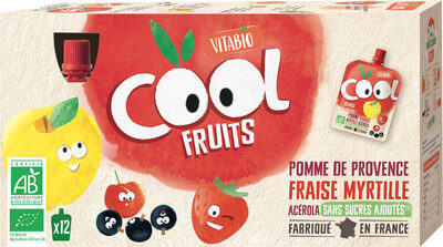 Vitabio - Compotes pomme, fraise & myrtille BIO