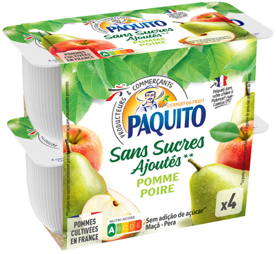 Paquito - Purée pomme poire sans sucre ajouté