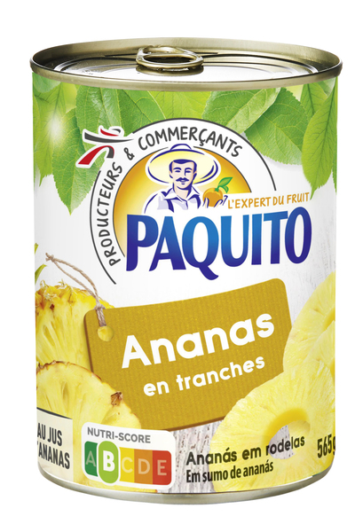 Paquito - Ananas en tranches au jus d'ananas