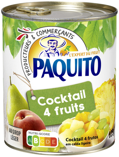 Paquito - Cocktail de 4 fruits au sirop léger