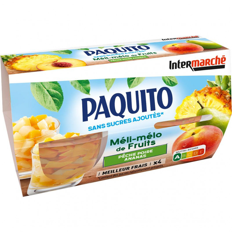 Paquito - Coupelles meli-melo fruits 4x65g