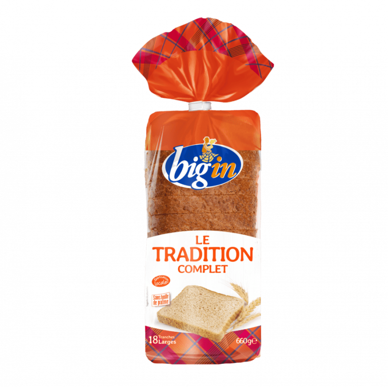 Big'in - Pain de mie complet 660g