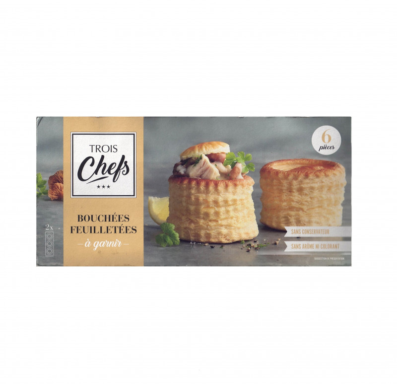 Trois chefs - 6 bouchées feuilletées 150g