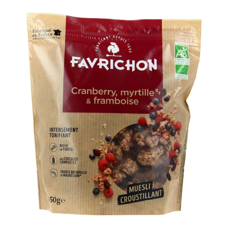 Favrichon - Muesli cranberry myrtille framboise