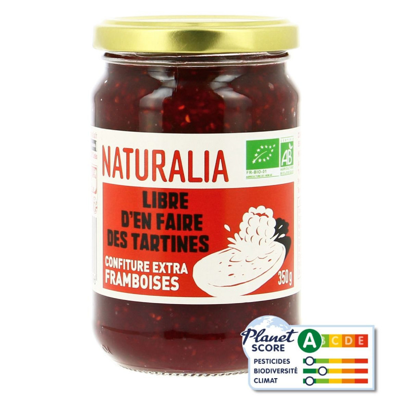 Naturalia - Confiture extra de framboises Bio