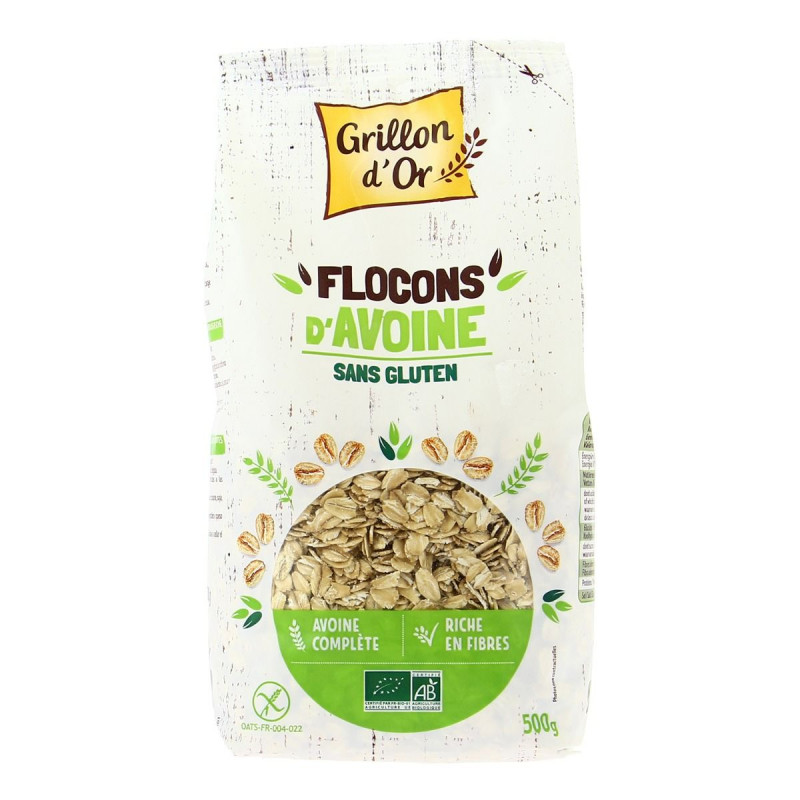 Grillon D'or - Flocons d'Avoine sans gluten Bio