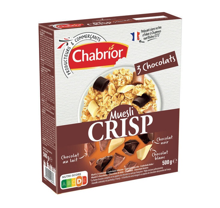 Chabrior - Muesli 3 choco 500g