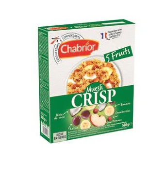 Chabrior - Muesli Crispy 5 fruits 500g