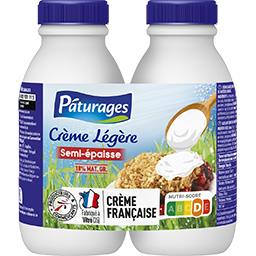 Pâturages - Crème semi-épaisse UHT 18%