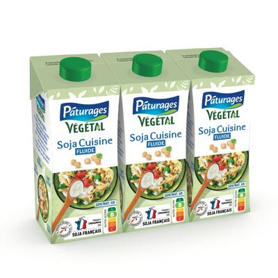 Pâturages - Lait végétal soja cuisine 15%