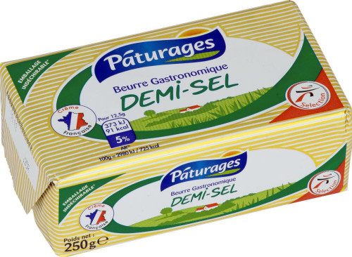 Pâturages - Beurre demi sel 250G