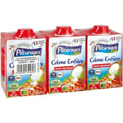 Pâturages - Crème UHT semi-épaisse 30%