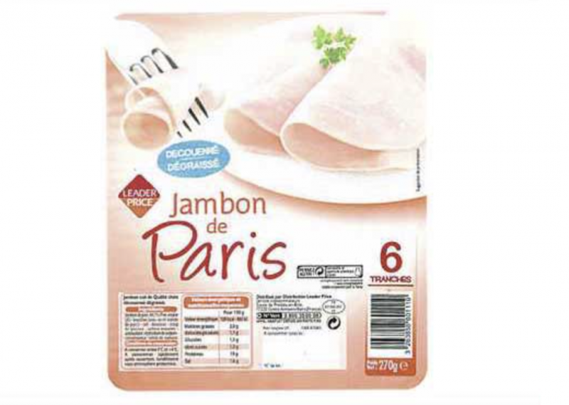 Leader Price - Jambon de Paris découenné dégraissé