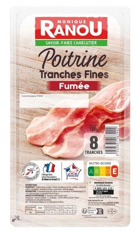 Monique Ranou - Tranches fines de poitrine fumée