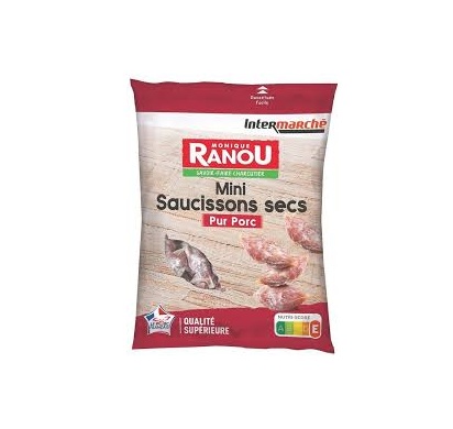 Monique Ranou - Mini saucisson sec nature pur porc 200g