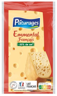 Pâturages - Emmental français réduit en sel
