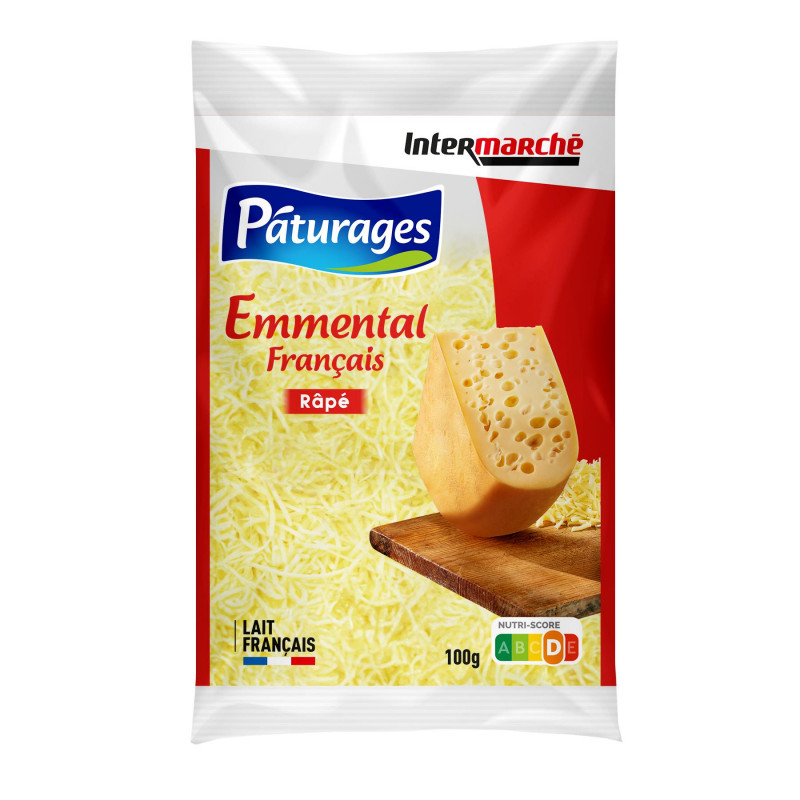 Pâturages - Emmental râpé 100g