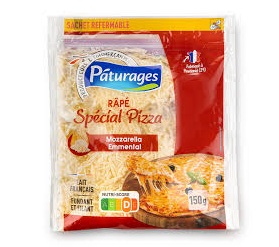 Pâturages - Fromage râpé spécial pizza 150g