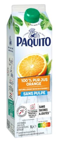 Paquito - 100% pur jus pressé orange sans pulpe