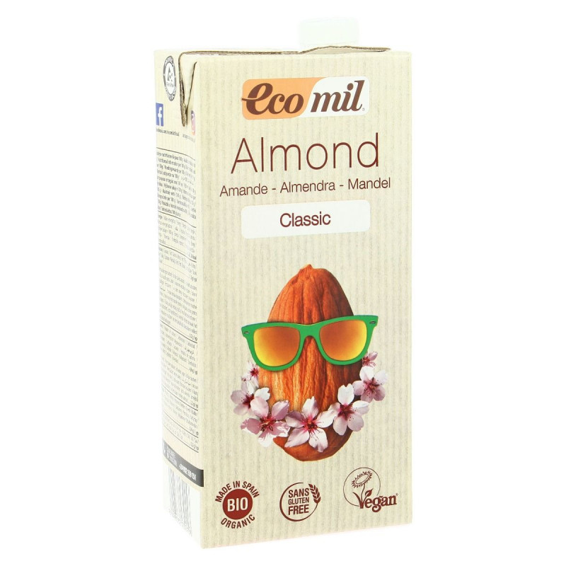 Ecomil - Boisson d'amande classique sans gluten 1L Bio