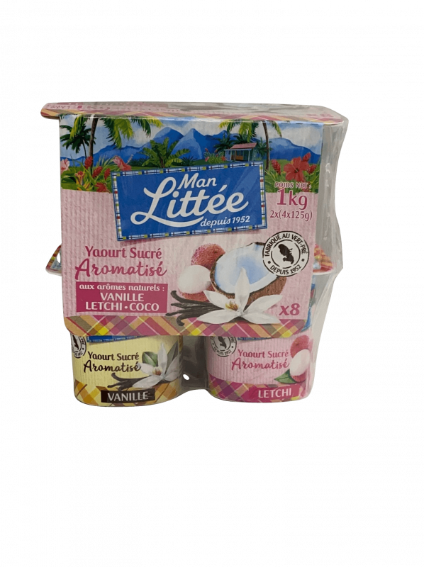 Man Littée - Yaourts vanille, coco, leetchi