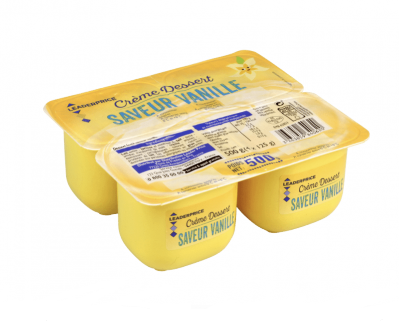 Leader Price - Crème dessert vanille