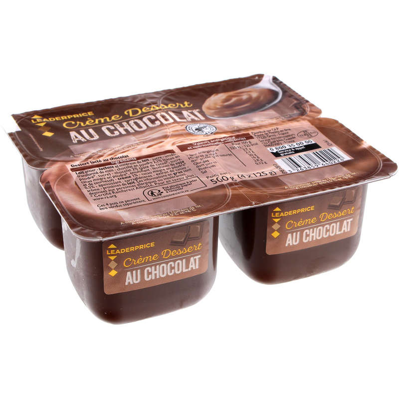 Leader Price - Crème dessert chocolat