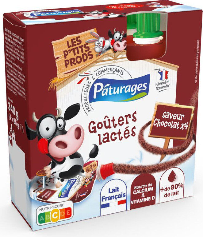 Pâturages - Goûters lactés saveur chocolat