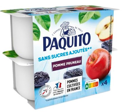Paquito - Purée pomme pruneau sans sucres ajoutés