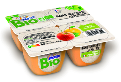 compote pomme châtaigne bio x 4 - 400 g - BIO VILLAGE