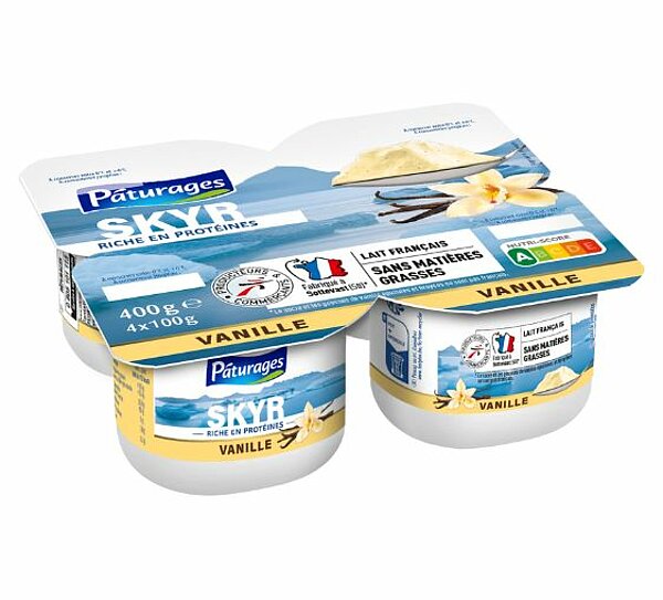 Pâturages - Yaourts skyr vanille x4