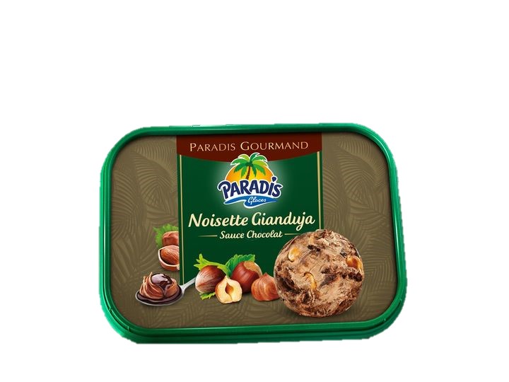 Paradis Glaces - Crème glacée noisette gianduja