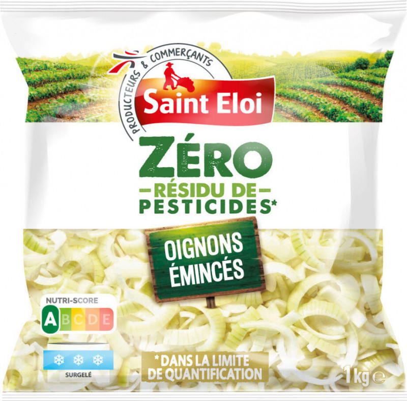 Saint Eloi - Oignons émincés sans résidu de pesticide