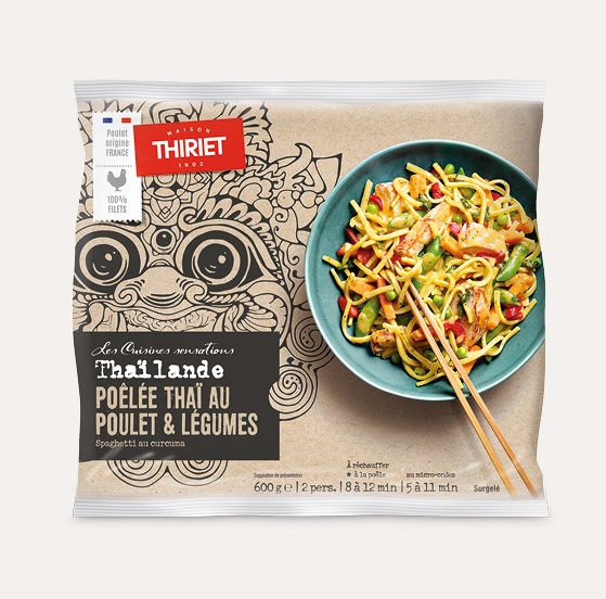 Thiriet - Poêlée thai poulet/legume 600g