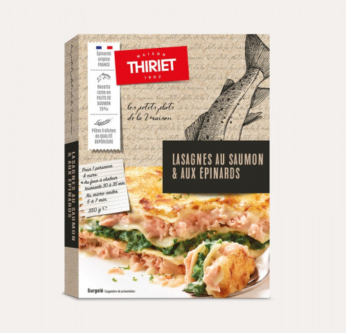 Thiriet - Lasagnes saumon épinards 350g