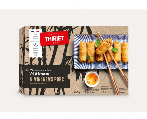 Thiriet - 8 mini nems porc 25g - 240g