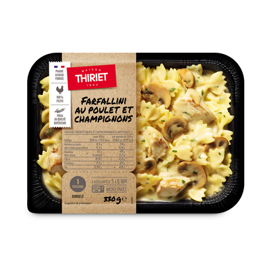 Thiriet - Farfallini poulet champignons 330g