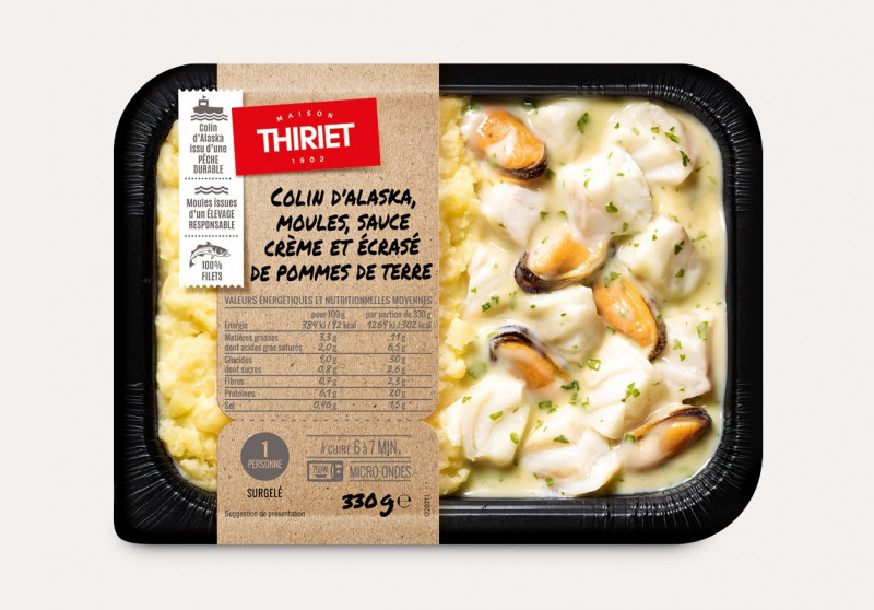 Thiriet - Colin moules crème pdt 330g