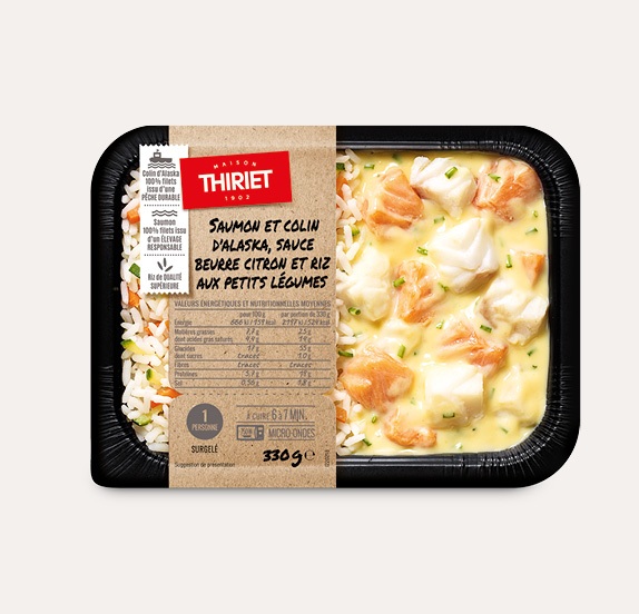 Thiriet - Saumon colin sauce beurre 330g