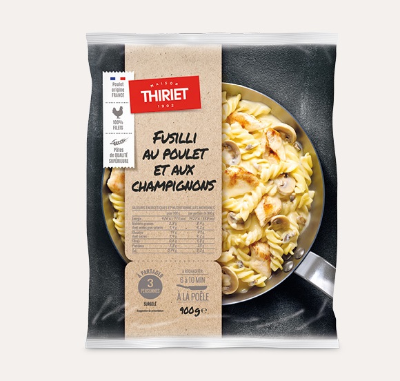 Thiriet - Fusilli poulet et champignons 900g