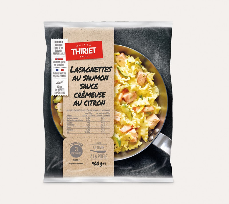 Thiriet - Lasagnettes au saumon sauce crémeuse au citron