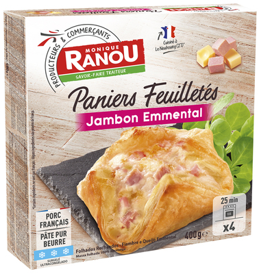 Monique Ranou - Paniers feuilletés jambon fromage