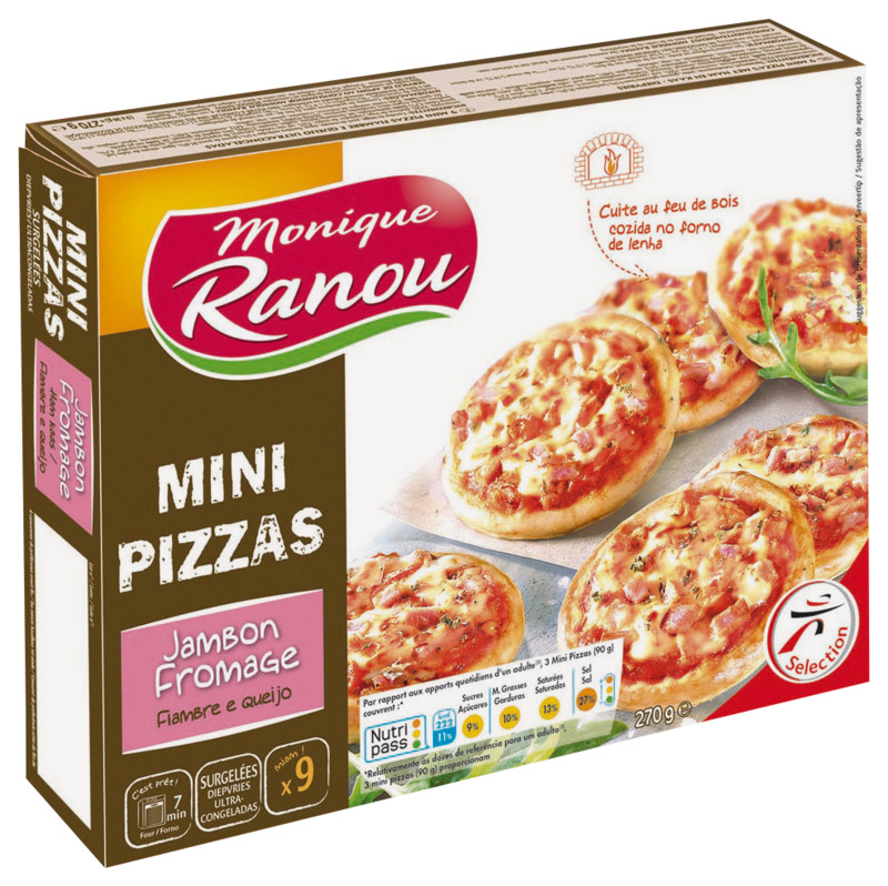 Monique Ranou - Mini pizzas jambon-fromage
