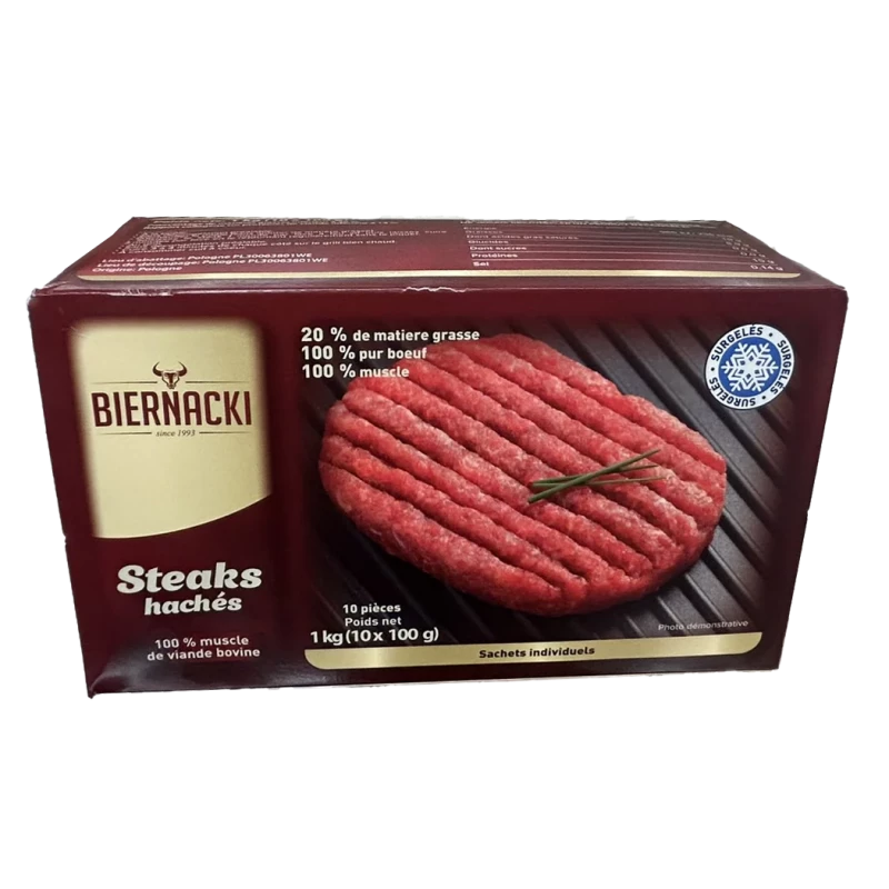 Biernaki - Steak haché 20% MG X10