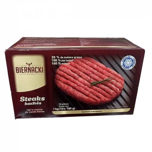 Biernaki - Steak haché 20% MG X10