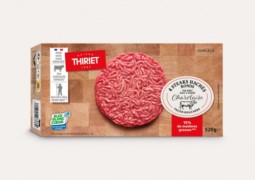 Thiriet - 6 steaks hachés charolais 750g