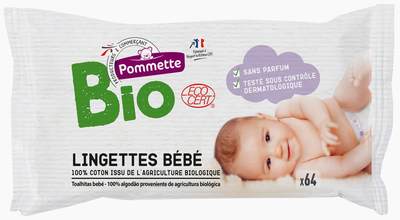 Lingettes bébé nettoyantes physiologiques MIXA BEBE : le paquet