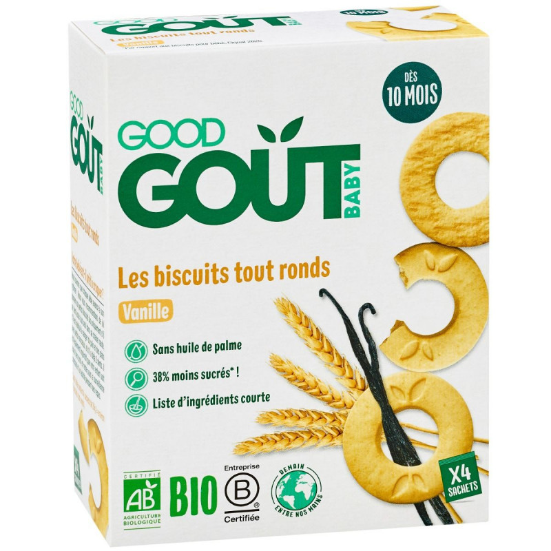 Good Goût - Biscuits tout ronds vanille Bio