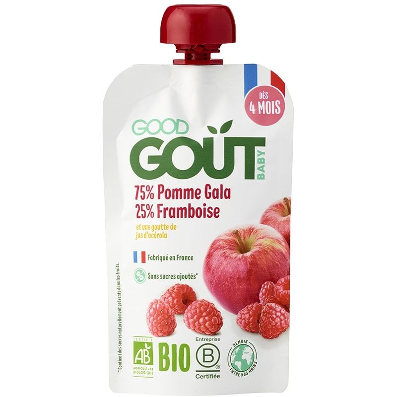 Good Gout - Purée de pomme & framboise en gourde