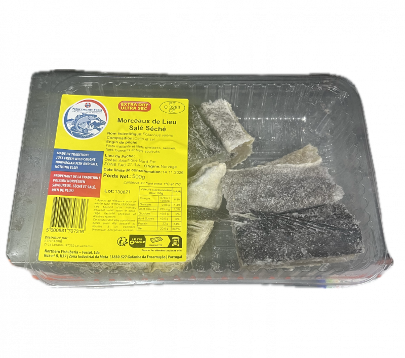 Northern Fish - Morceaux de Lieu salé séché500g